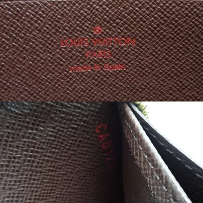 Pre-owned Louis Vuitton Brown Damier Canvas Ebene Damier Canvas Long Wallet (bi-fold) ()