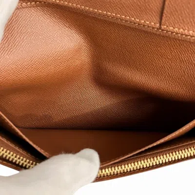 Pre-owned Louis Vuitton Brown Long Wallet (bi-fold) ()