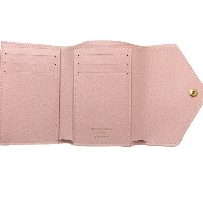 Pre-owned Louis Vuitton Damier Azur Rose Ballerine White Damier Azur Wallet (tri-fold) ()