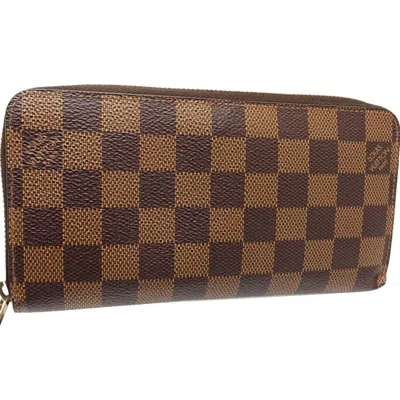 Pre-owned Louis Vuitton Damier Canvas Ebene Canvas Long Wallet (bi-fold) ()