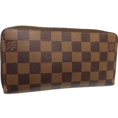 Pre-owned Louis Vuitton Damier Canvas Ebene Canvas Long Wallet (bi-fold) ()