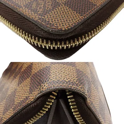 Pre-owned Louis Vuitton Damier Canvas Ebene Canvas Long Wallet (bi-fold) ()
