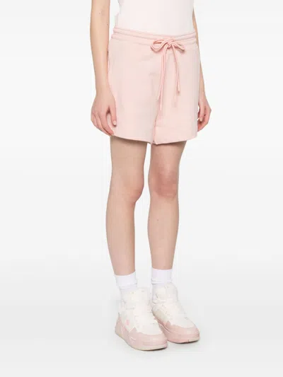 Adidas By Stella Mccartney Logo Cotton Shorts With Elasticated Waistband