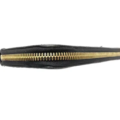Pre-owned Louis Vuitton Noir Vernis Long Wallet (bi-fold) ()