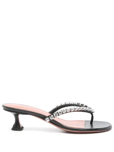 Shop Amina Muaddi Gigi Thong Sandals