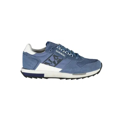 Napapijri Blue Polyester Men Sneaker In Blue