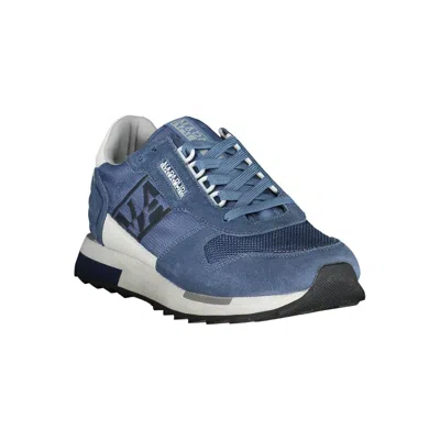 Napapijri Blue Polyester Men Sneaker In Blue