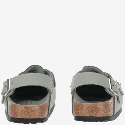 Birkenstock 'tokio' Light Blue Mules With Buckles On The Front And Back