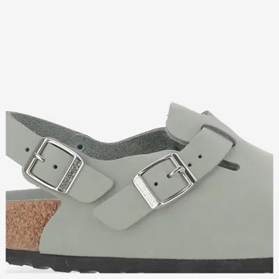 Birkenstock 'tokio' Light Blue Mules With Buckles On The Front And Back