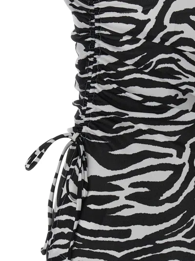 Attico Zebra Beach Cover-up In Stretch Fabric