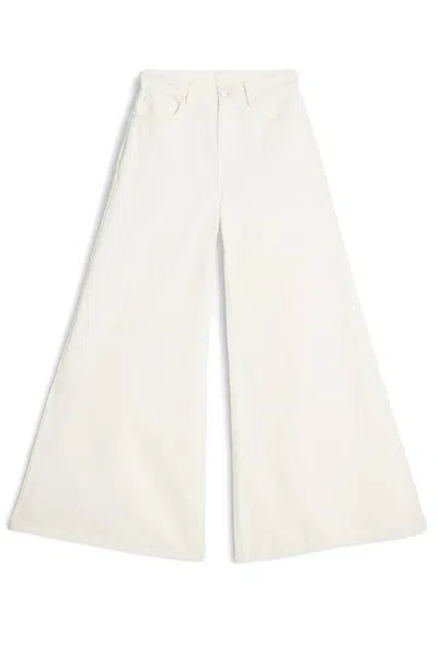 7 For All Mankind Willow High Rise Wide Leg Jeans In Linen Ostuni