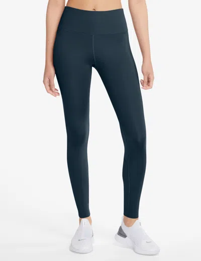 Nike Dri-fit Go High Waist 7/8 Leggings In Blue