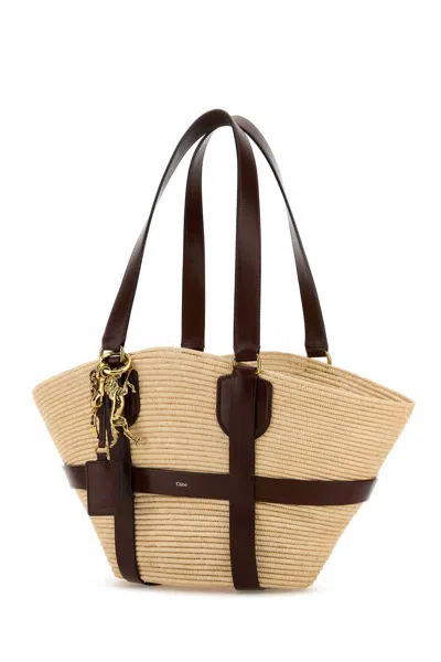 Chloé Chloe Women Raffia Kerala 25 Shopping Bag