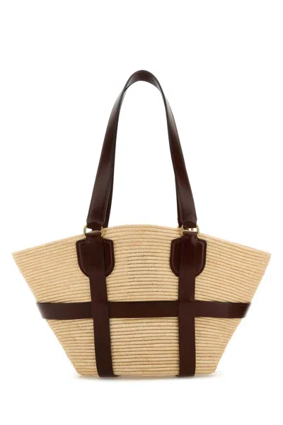 Chloé Chloe Women Raffia Kerala 25 Shopping Bag