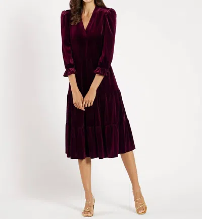 Jude Connally Maggie Velvet In Garnet