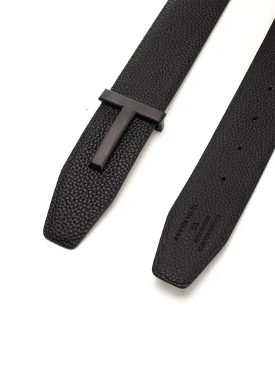 Tom Ford T Icon Belts Black