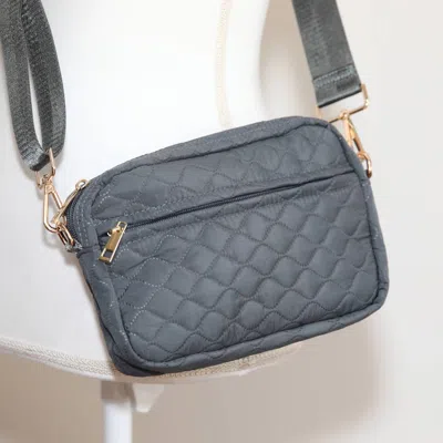 Funky Monkey Women's Sophie Quilted Crossbody In Gray