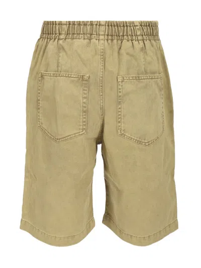 Isabel Marant Khaki Tyler Denim Shorts