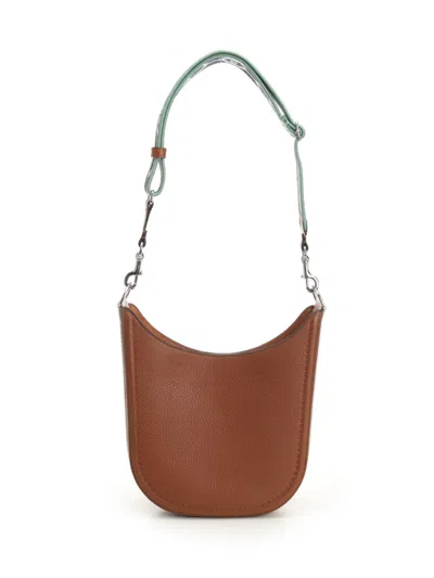 Valentino Vlogo Signature Shoulder Bags Brown
