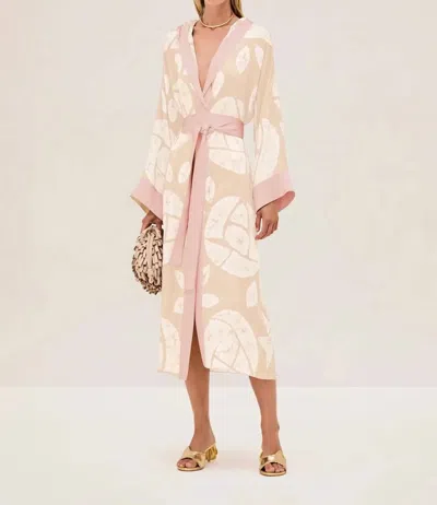 Alexis Silman Robe Dress In Pearl