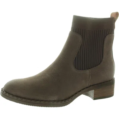 Gentle Souls By Kenneth Cole Best Womens Mixed Media Pebbled Chelsea Boots