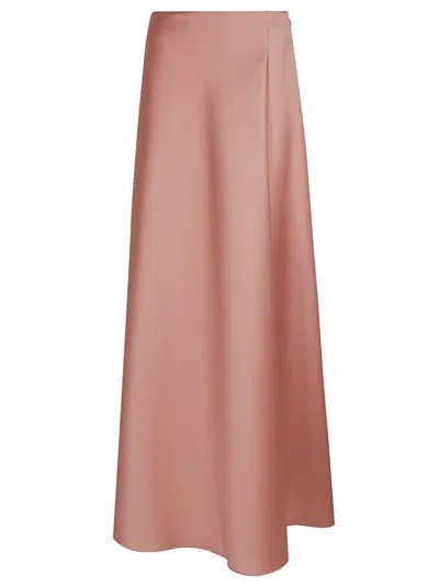 Alberta Ferretti Long Flared High Waist Skirt