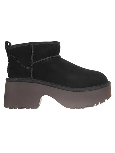 Ugg Black Calf Suede Wool-lyocell Boots