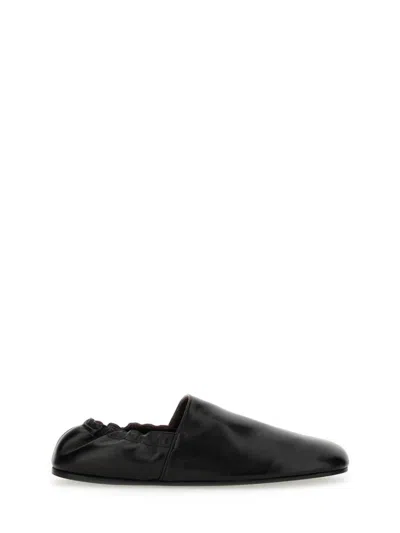 Khaite Refined Black Goat Leather Ballerinas