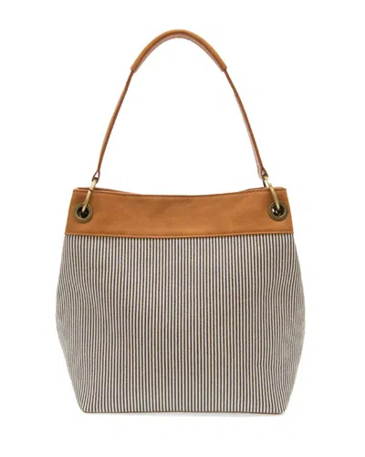 Joy Susan Women's Denim Laurel Canvas Shoulder Bag In Brown