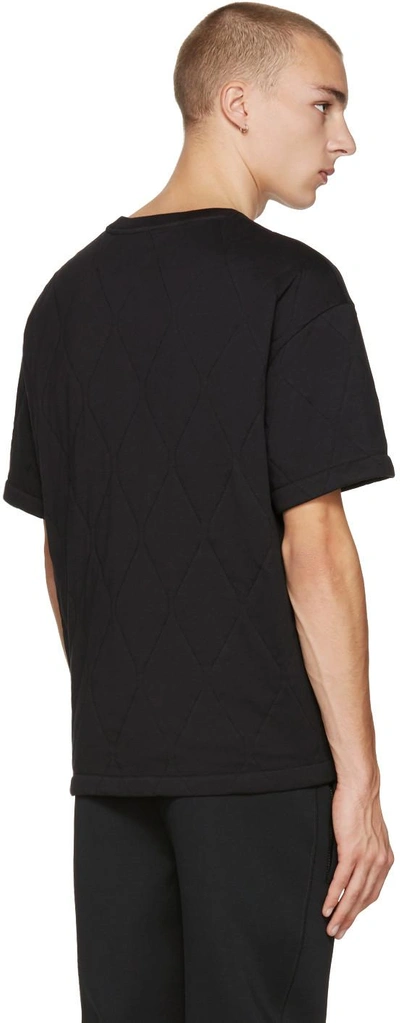 Shop Balenciaga Black Quilted T-shirt