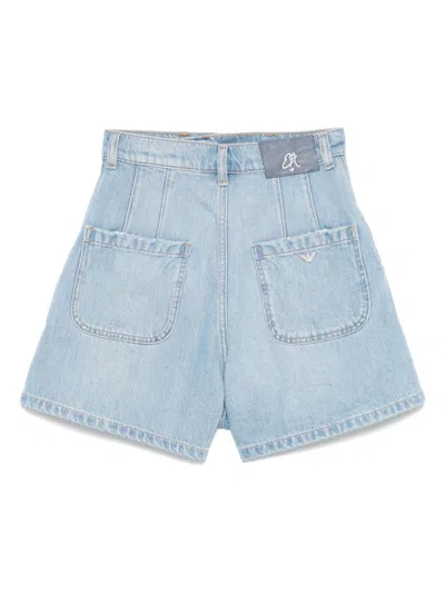 Emporio Armani Sky Blue Denim Shorts