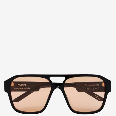 Face Hide Logo Sunglasses