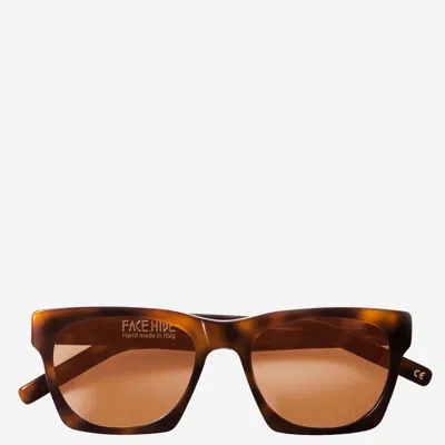 Face Hide Logo Sunglasses