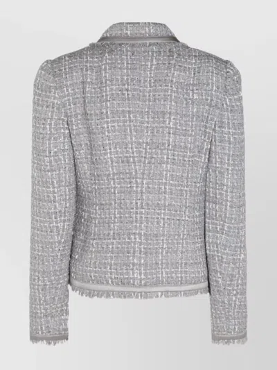 Dolce & Gabbana Dolce&gabbana Women Jacket In Grey Lamé Bouclé
