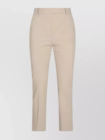 Incotex Tailored Trousers With Back Pockets And Belt Loops In Neutral