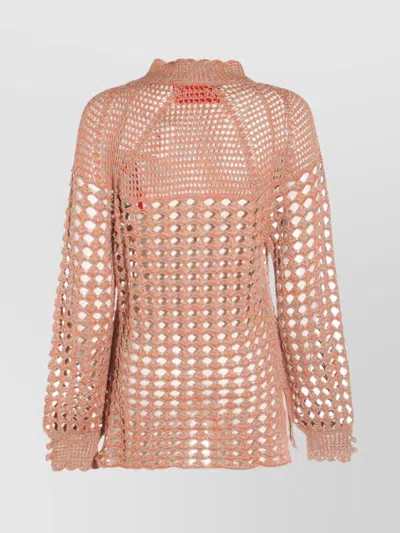 Valentino Openwork Sweater Sweaters And Cardigans Multicolor