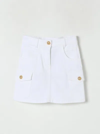 半身裙 BALMAIN 儿童 颜色 白色