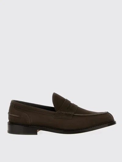 Tricker's Loafers With Round Toe And Penny Strap In Brown
