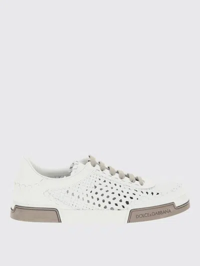 Dolce & Gabbana Sneaker Portofino Yacht White In Animal Print