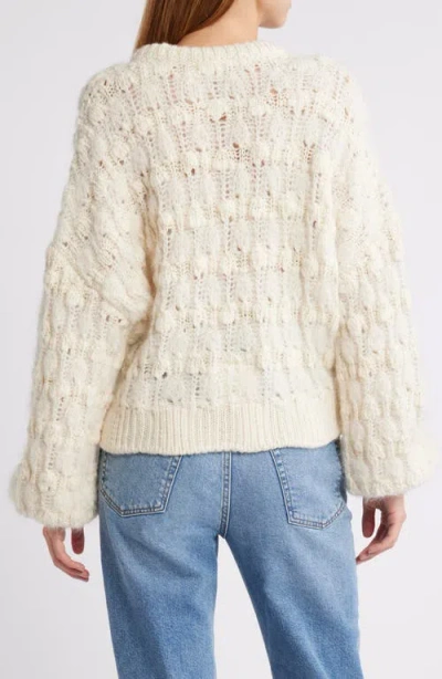 Frame Denim Popcorn Stripe Alpaca-blend Sweater