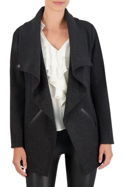 Ookie & Lala Drape Collar Open Front Jacket