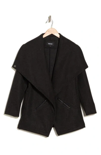 Ookie & Lala Drape Collar Open Front Jacket
