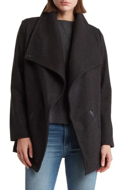 Ookie & Lala Drape Collar Open Front Jacket