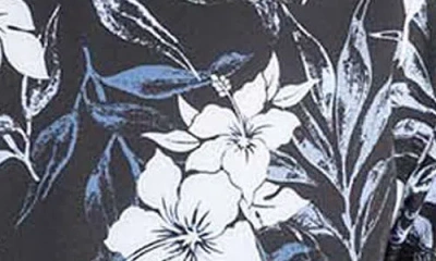 Construct Floral Print Short Sleeve Shirt In Brown