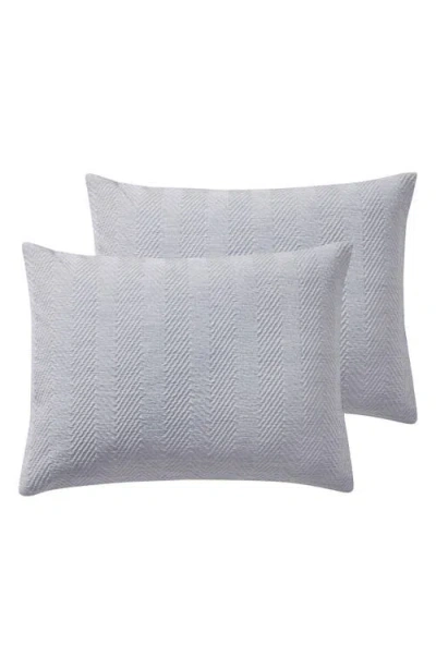 Vcny Home Herringbone Microfiber Reversible Comforter & Sham Set