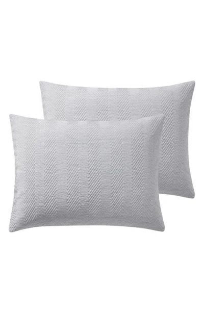 Vcny Home Herringbone Microfiber Reversible Comforter & Sham Set