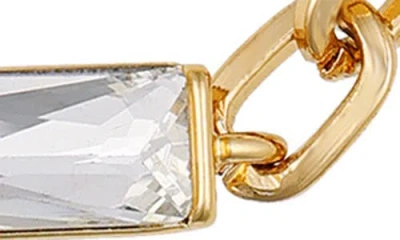 Vince Camuto Set Of 3 Baguette Crystal & Chain Bracelets