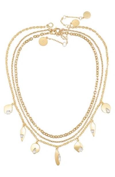 Vince Camuto Goldtone Charm Layered Necklace