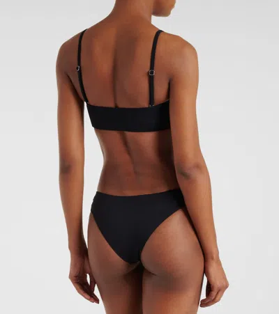 Christopher Esber Embellished Cutout Bikini Bottoms In Black