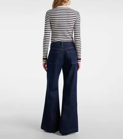 Citizen Of Humanity Womens Summit Citizens Of Humanity X Argent Beverly Bootcut-leg Mid-rise Jeans In Blue